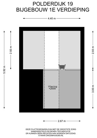Floorplan - Polderdijk 19, 4156 JG Rumpt